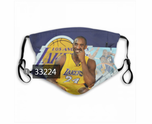 2021 NBA Los Angeles Lakers #24 kobe bryant 33224 Dust mask with filter->nba dust mask->Sports Accessory